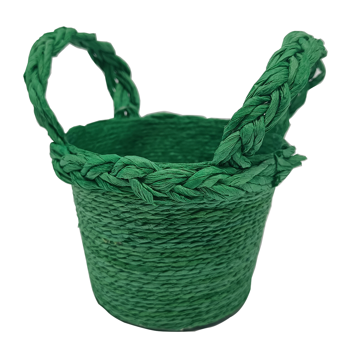 Cestino Verde Grande - Honeycomb Design