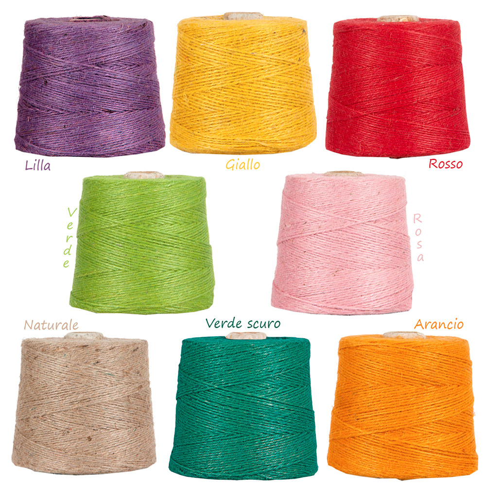 Jute Thread Colour Bobbin 1 kg Jute ThreadCasolaro Hotellerie SpA Casolaro Hotellerie Spa