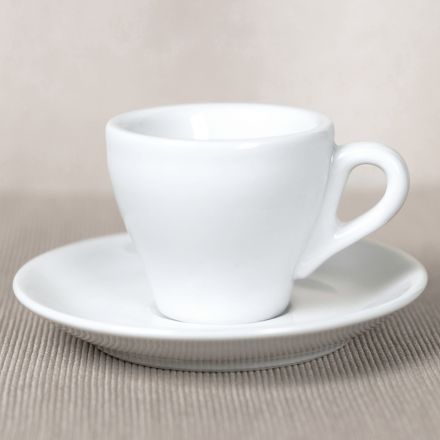 Genova cup in white porcelain