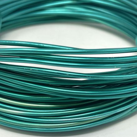 100 gr green aluminum wire, mm.2x12mt