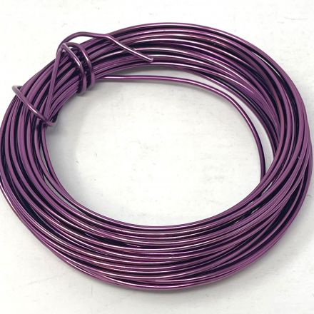 100 gr aubergine aluminum wire, mm.2x12mt