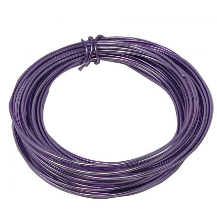 100 gr purple aluminum wire, mm.2x12mt