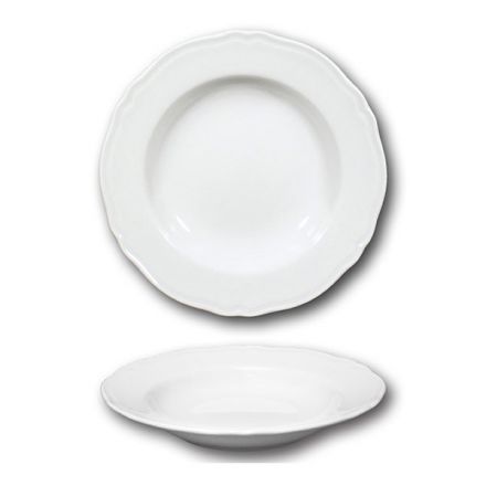 Praga deep plate 23 cm white