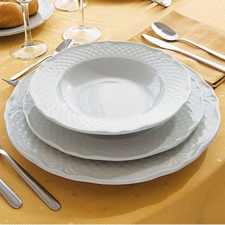 Malaga dinner plate 26cm white