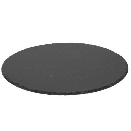 Round plate cm. 30 slate