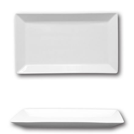 Kimi white rectangular plate 29x17,5 cm. 
