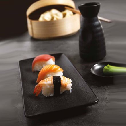 Rectangular sashimi tray Jap Black