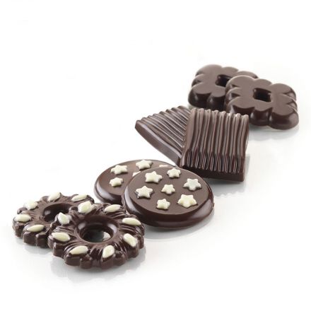 Choco biscuits mold for chocolates 4 subjects