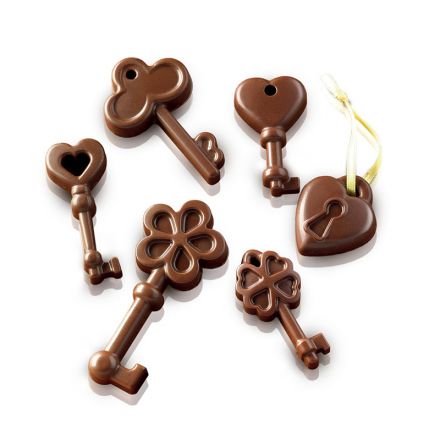 Choco Keys mold 8 chocolates
