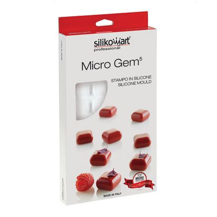 Micro Gem5 mold in white silicone
