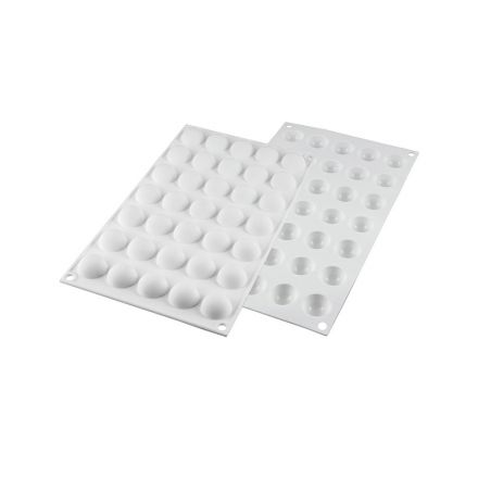 Micro Domes 35 mold in white silicone
