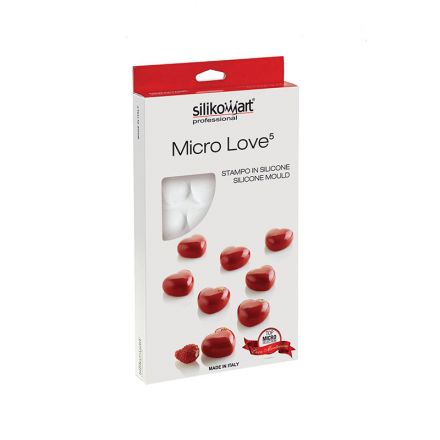 Micro Love5 mold in white silicone