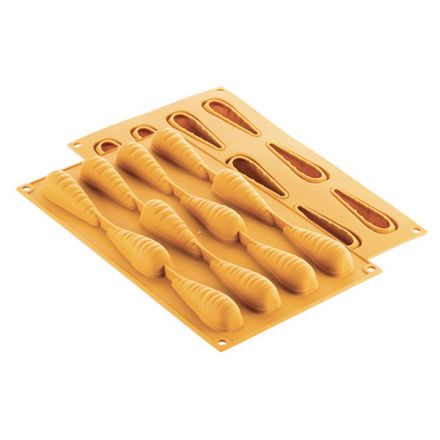 Silicone carrot mold