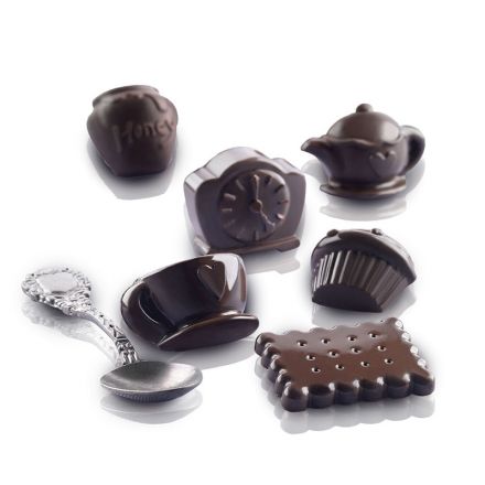 Tea Time mold for chocolates 6 subjects