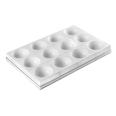Set of 12 silicone zuccotto molds