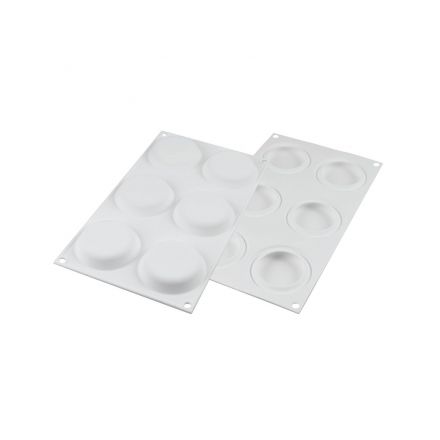 Set 6 Tarte Ring ø80 mm and silicone mould ø67 mm