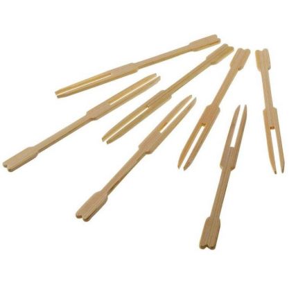 Set 500 bamboo forks 