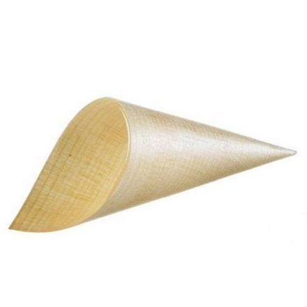 Set 50 biodegradable wooden cones