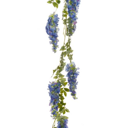 Blu/green wisteria wreath