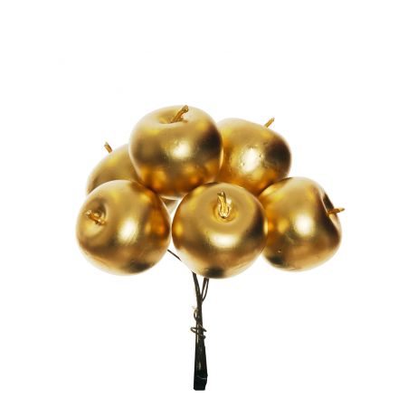 Bunch of 6 apple gold