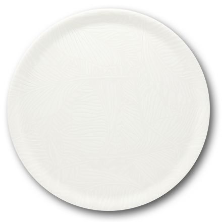 Breath white pizza plate