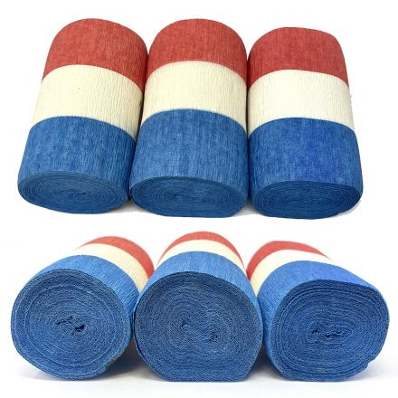 Set of 3 French crepe paper rolls