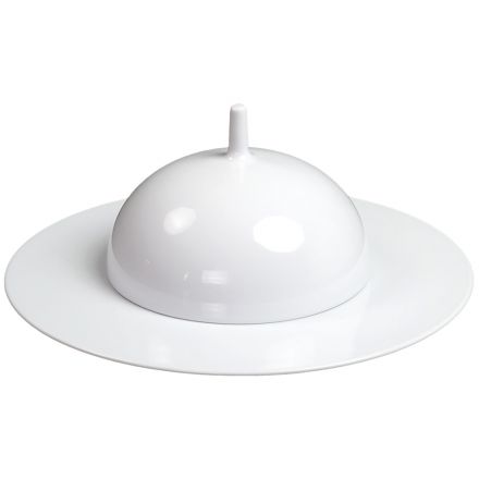 Gourmet plate with cloche