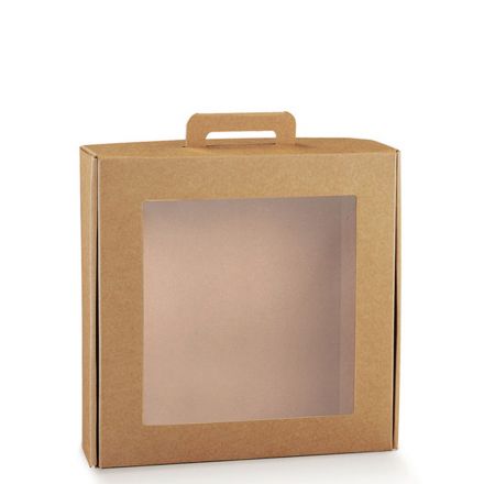 Gourmet box in brown cardboard