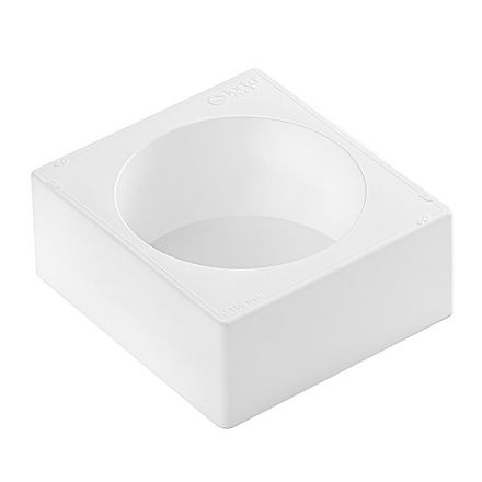 Round mold Ø 100 h40 in white silicone