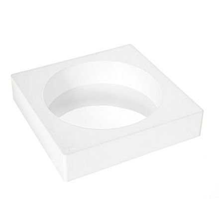 Round mold Ø 160 h40 in white silicone