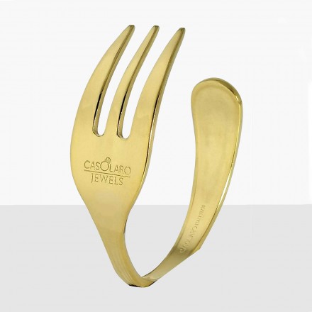 Golden fork bracelet