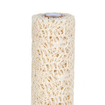 Cream color Polycotton net Roll