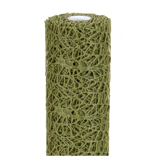 Olive green Polycotton net Roll