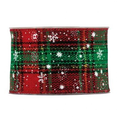 Red and green Scottish ribbon 