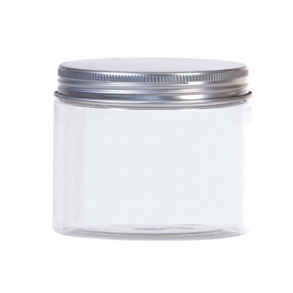 PET jar cm.7x7 aluminum cap