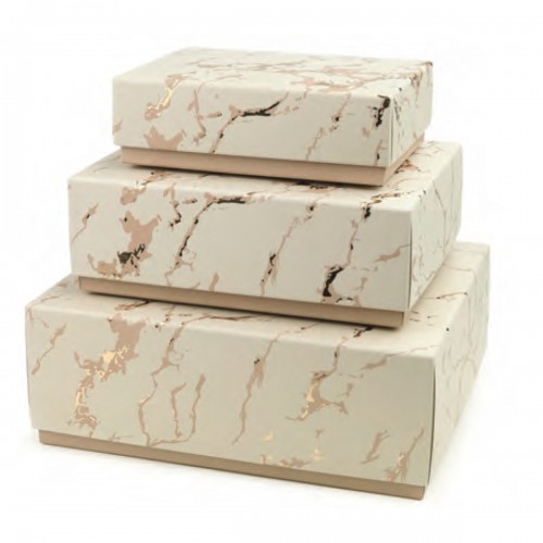 Set of 3 Marble boxes