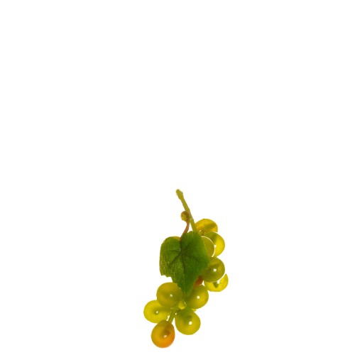 16 mini green grapes with leaf
