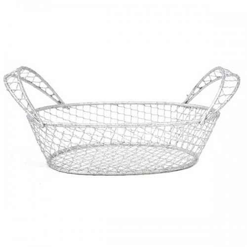 Silver oval basket 