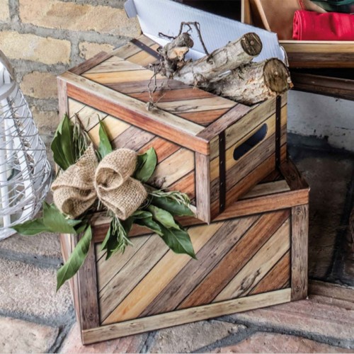 Wood effect box