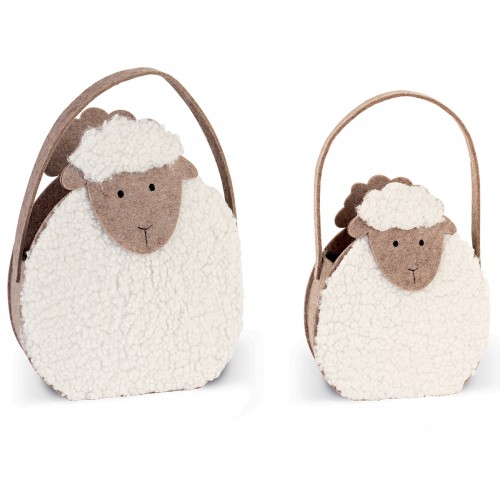 Set of 2 containers sitting sheep