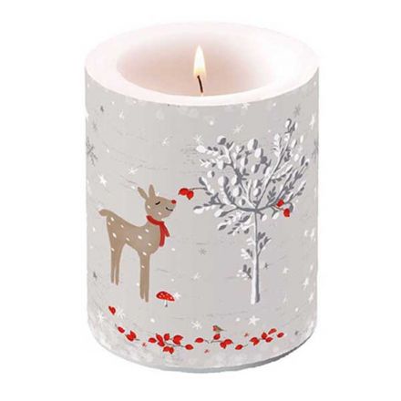 Decorated Candle SNIFFING DEER