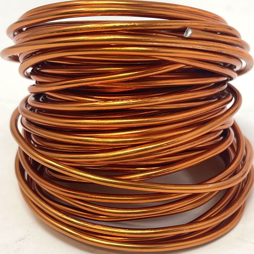Orange aluminum wire, mm.2x10mt