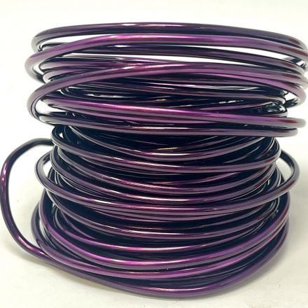 Aubergine aluminum wire, mm.2x10mt