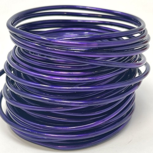 Little purple aluminum wire skein