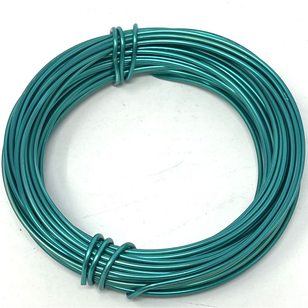 100 gr green aluminum wire, mm.2x12mt
