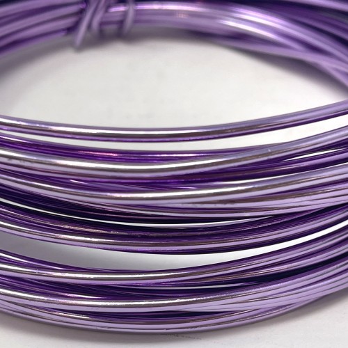 Purple aluminum wire skein