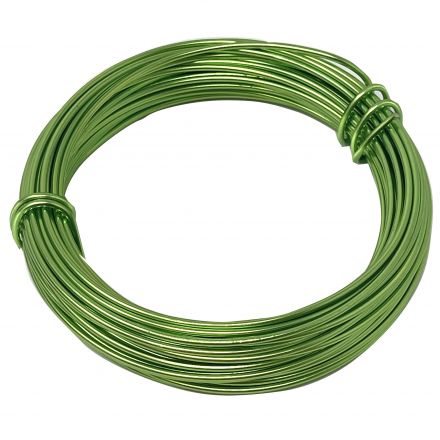 100 gr light green aluminum wire, mm.2x12mt