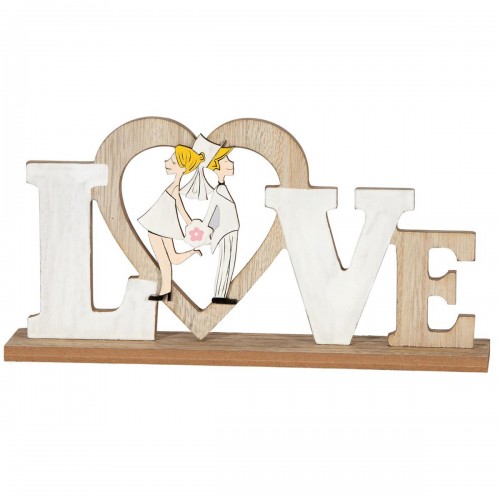 Decoration LOVE with wooden couple
