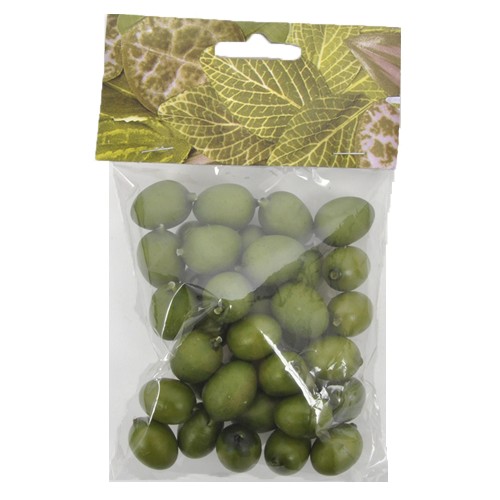 Set of 36 decorative pvc olives