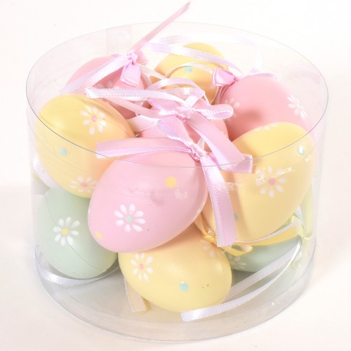 Set of 12 assorted hanging eggs